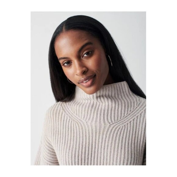 Faherty Heather Gray Turtleneck Sweater - Picture 15 of 15